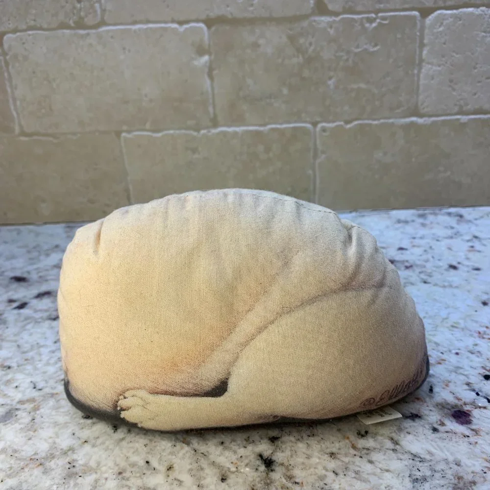 Leslie Anderson Yellow Lab Plush Pupper Weight 2003 Toy Works
